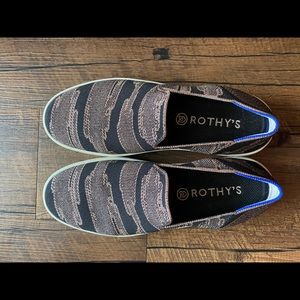 Rothy’s Gold Shimmer Sneakers